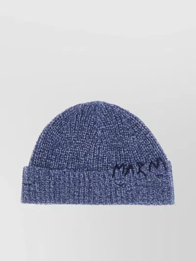 Marni Knit Ribbed Folded Cuff Hats