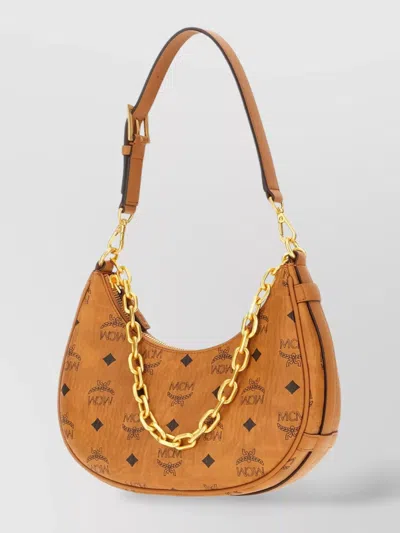Mcm Shoulder Bags With Top Handle And Chain Detail