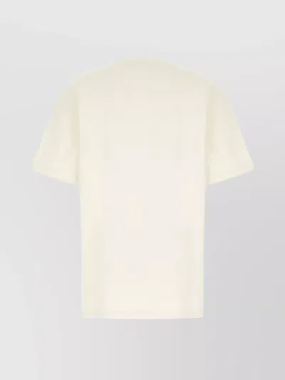 Jw Anderson Basic Crew Neck Short Sleeve Top In White