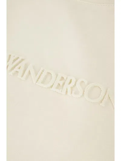 Jw Anderson Basic Crew Neck Short Sleeve Top In White
