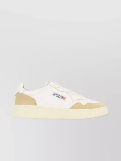 Autry Low-top Rubber Sole Sneakers With Suede Accents