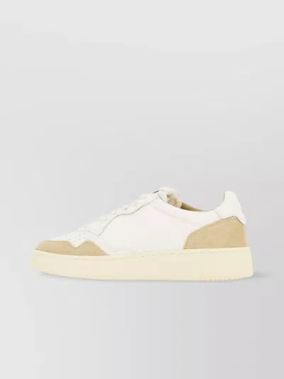 Autry Low-top Rubber Sole Sneakers With Suede Accents