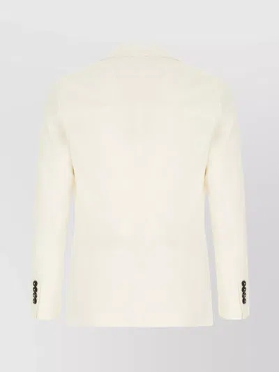 Circolo 1901 Jackets With Back Vent And Button Cuffs In White