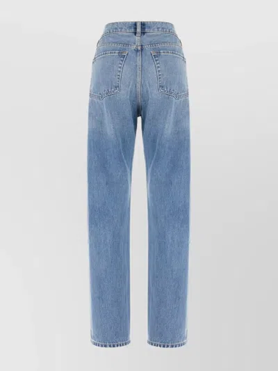 7 For All Mankind Denim Trousers Belt Loops In Blue