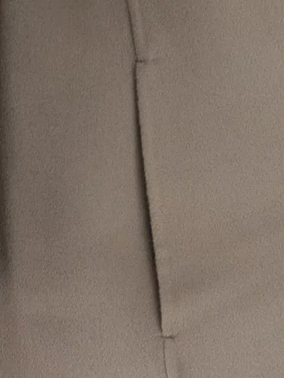 's Max Mara Waist Belted Long Lapel Collar Coat In Gray