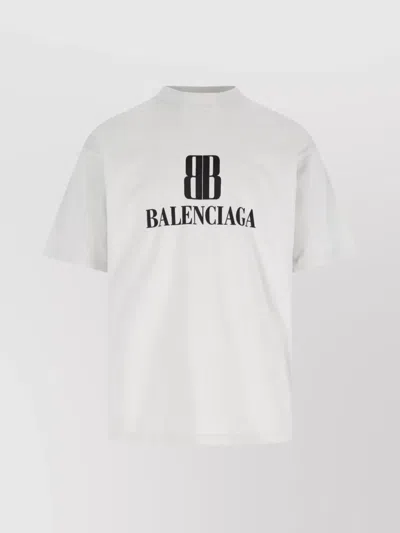 Balenciaga Nano Bb T-shirt Medium Fit In White