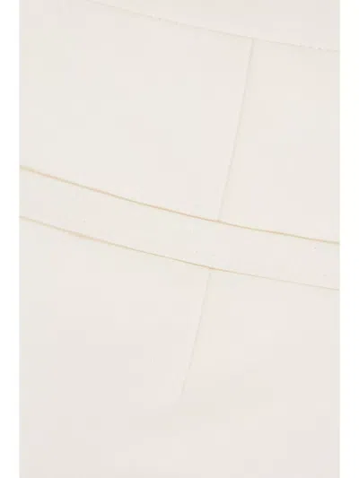 Zegna Trousers With Belt Loops And Pleated Front In White