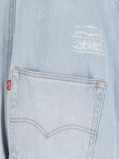 Erl Straight Trousers With Adjustable Straps And Distressed Styling