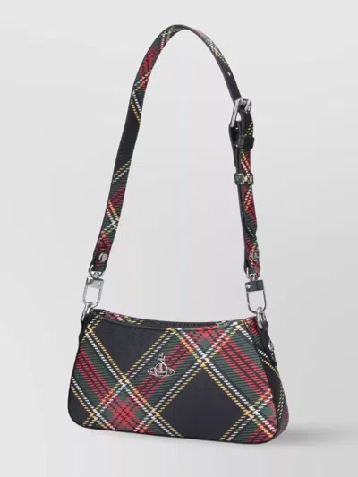 Vivienne Westwood Shoulder Bag With Adjustable Strap And Metal Hardware