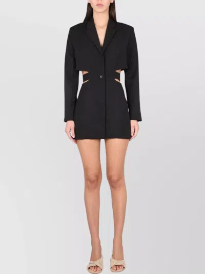 Jacquemus Short Blazer Dress "bari" In Black