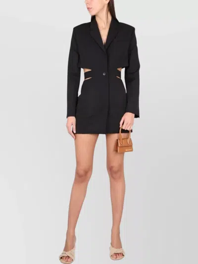 Jacquemus Short Blazer Dress "bari" In Black