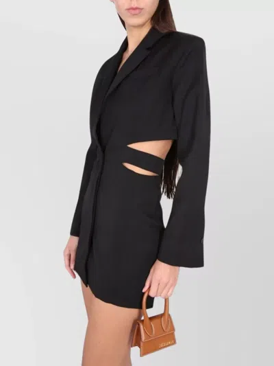 Jacquemus Short Blazer Dress "bari" In Black
