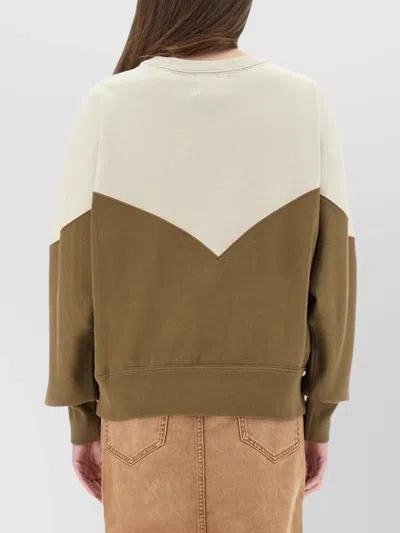 Isabel Marant Étoile Crew Neck Color Block Knitwear In Green