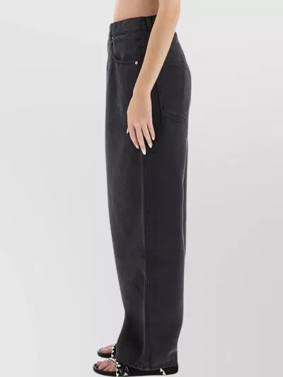 Isabel Marant Wide-leg Trousers With Pockets And Belt Loops