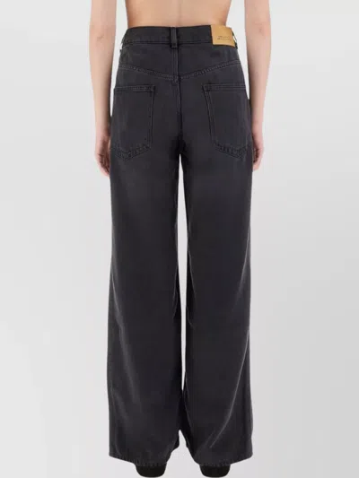 Isabel Marant Wide-leg Trousers With Pockets And Belt Loops