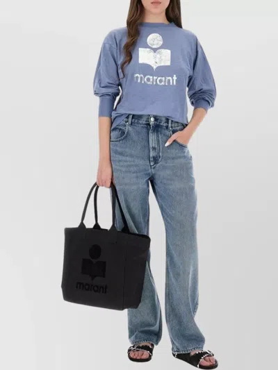 Isabel Marant Étoile Knitwear Crew Neck Long Sleeves In Blue