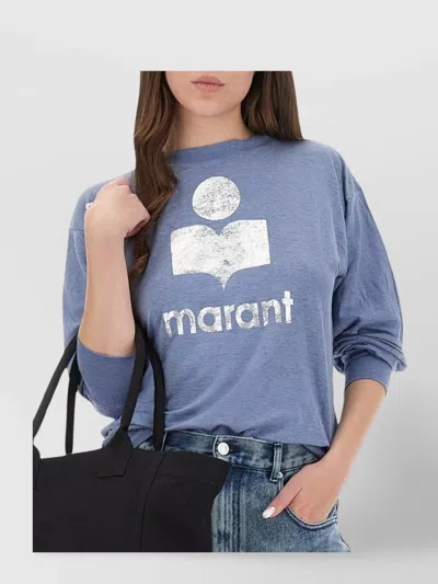Isabel Marant Étoile Knitwear Crew Neck Long Sleeves In Blue