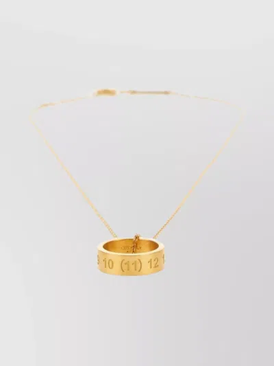 Maison Margiela Circular Pendant Necklace Numeric Ring