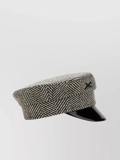 Ruslan Baginskiy Short Brim Herringbone Pattern Hat