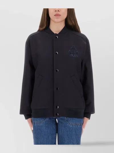 Apc Ribbed Cuffs And Hem Jacket In Black