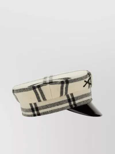 Ruslan Baginskiy Checked Pattern Hat Visor Contrasting