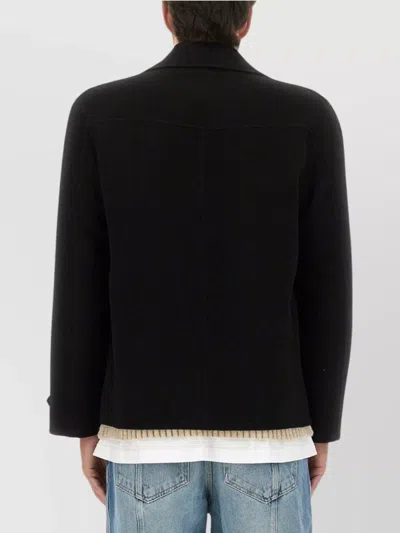 Moschino Blazer Featuring Notched Lapels And Button Detailing In Black