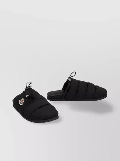 Moncler Flap Pocket Leather Mules