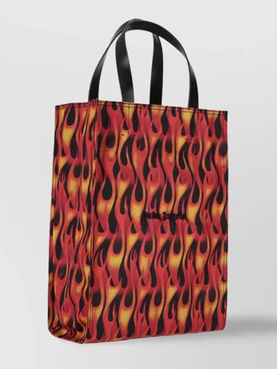 Palm Angels Flame Logo Rectangular Tote Bag
