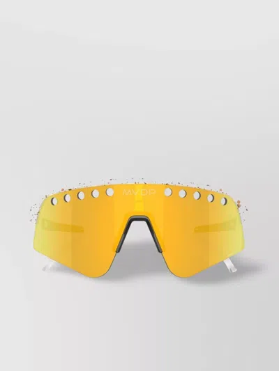 Oakley Adjustable Oversized Sunglasses Wraparound Speckled Cut-out Perforated