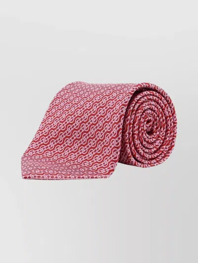 Ferragamo Trofeo Print Silk Tie
