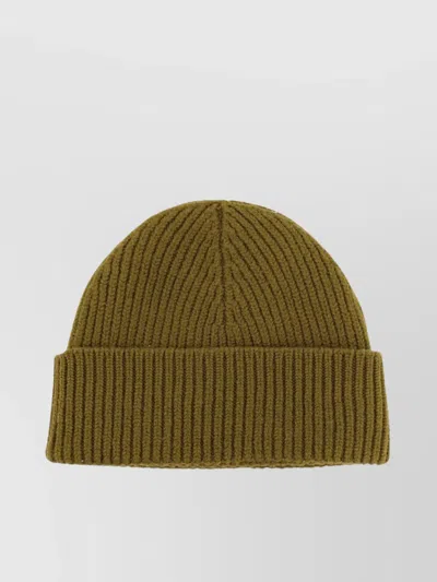 Ami Alexandre Mattiussi Wool Beanie Hat Folded Cuff