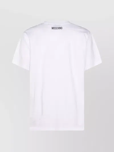 Moschino Crew Neck Graphic Print Short Sleeves