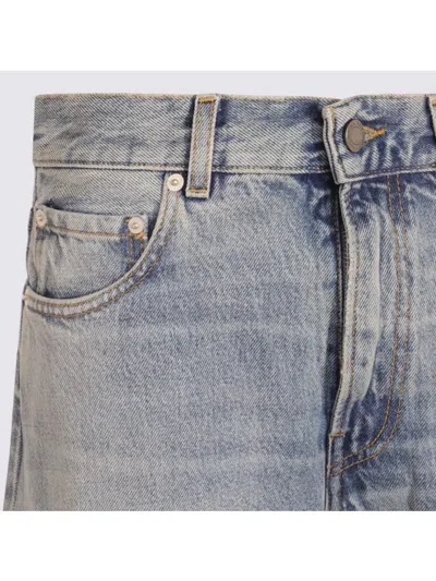 Haikure Straight Leg Trousers With Belt Loop Detail In Gray