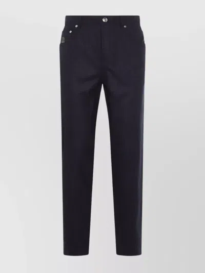 Brunello Cucinelli Trousers Featuring Back Pockets And Belt Loops In Blue