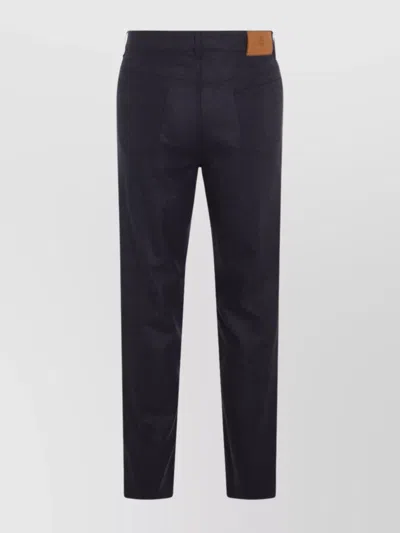 Brunello Cucinelli Trousers Featuring Back Pockets And Belt Loops In Blue