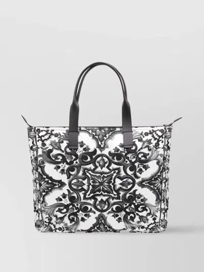 Dolce & Gabbana Blackwhite Majolica-print Tote