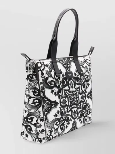 Dolce & Gabbana Blackwhite Majolica-print Tote