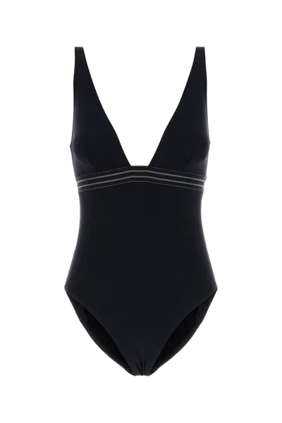 Eres Women Black Stretch Nylon Sillage Swimsuit In Black