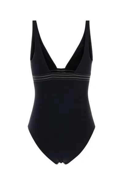 Eres Women Black Stretch Nylon Sillage Swimsuit In Black