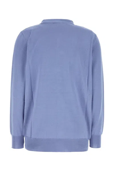 Etro V-neck Patterned Cardigan With Long Sleeves In Blue