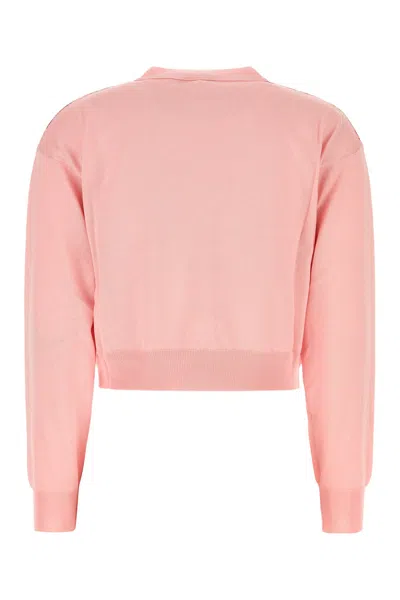 Etro Cropped Cardigan Aus Strickstoff Mit Druck In Pink