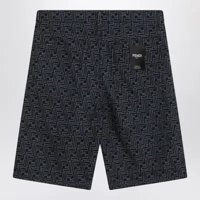 Fendi Short Jeans In Blue