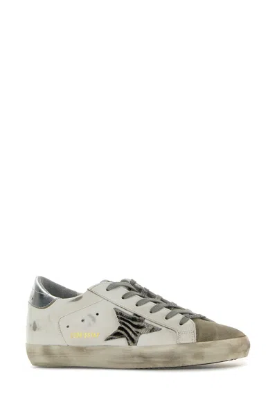 Golden Goose Deluxe Brand White Leather Super Star Classic Sneakers
