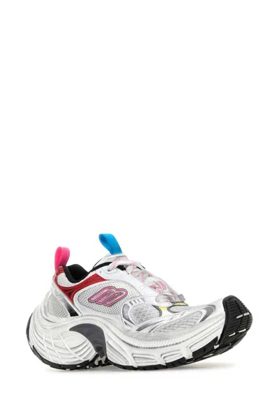 Balenciaga Multicolor Mesh And Rubber 6xl Sneakers In Gray