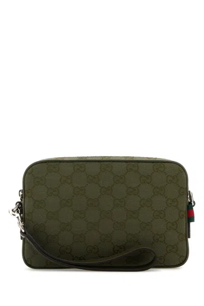 Gucci Men Gg Fabric Crossbody Bag