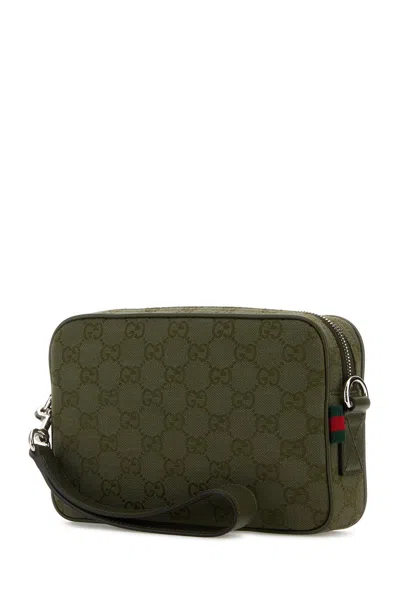 Gucci Men Gg Fabric Crossbody Bag
