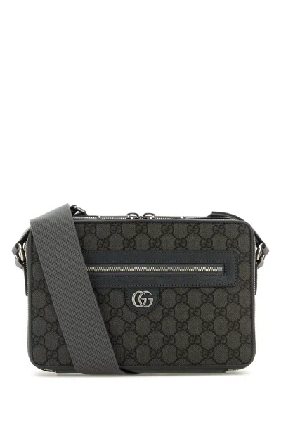 Gucci Men Gg Fabric Crossbody Bag