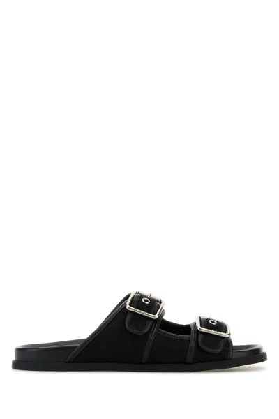 Gucci Men Gg Fabric Slippers