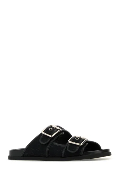 Gucci Men Gg Fabric Slippers