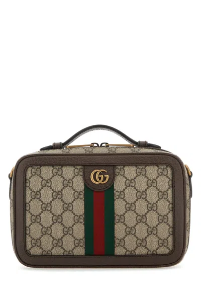 Gucci Men Gg Supreme Fabric Small Ophidia Handbag